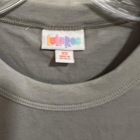 NWT LuLaroe Top with Red Heart  Taken. Gray and red  XS - Picture 3 of 7